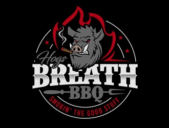 HOGS BREATH BBQ  logo design by DreamLogoDesign