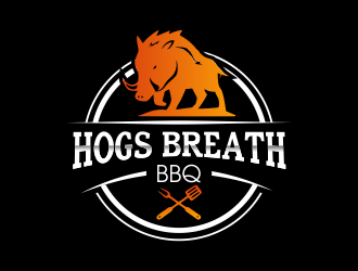 HOGS BREATH BBQ  logo design by JessicaLopes