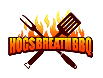 HOGS BREATH BBQ  logo design by ElonStark