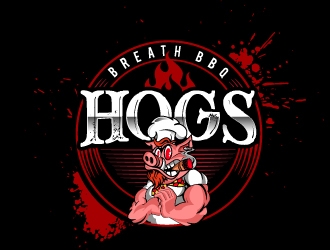 HOGS BREATH BBQ  logo design by Suvendu