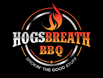 HOGS BREATH BBQ  logo design by semar