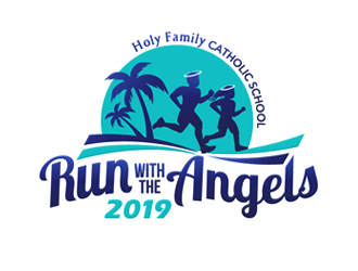 Run with the Angels logo design by megalogos