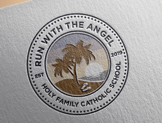 Run with the Angels logo design by UWATERE