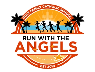 Run with the Angels logo design by CreativeMania