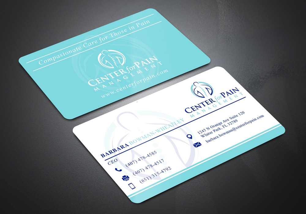 Center for Pain Management logo design by Gelotine