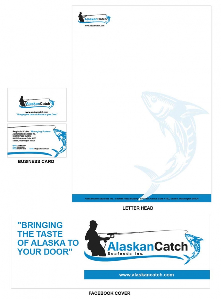 Alaskan Catch Seafoods Inc. logo design by ZenBlackMamba