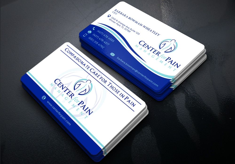 Center for Pain Management logo design by Gelotine
