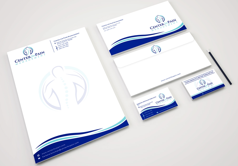 Center for Pain Management logo design by Gelotine