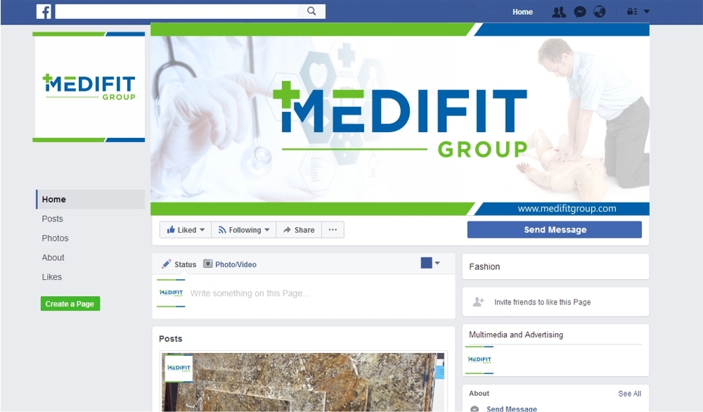 MediFit Group logo design by ManishKoli