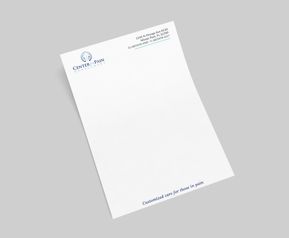 Center for Pain Management logo design by akilis13