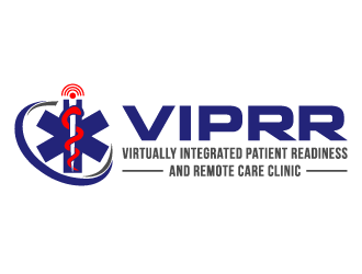 Virtually Integrated Patient Readiness and Remote Care (VIPRR) Clinic logo design by akilis13