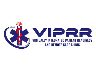 Virtually Integrated Patient Readiness and Remote Care (VIPRR) Clinic logo design by akilis13