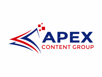 Apex Content Group logo design by mutafailan