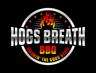 HOGS BREATH BBQ  logo design by maseru