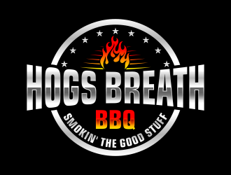 HOGS BREATH BBQ  logo design by maseru