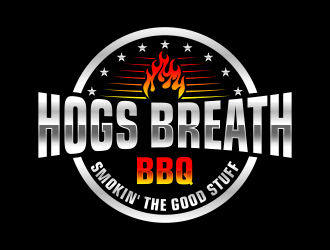 HOGS BREATH BBQ  logo design by maseru