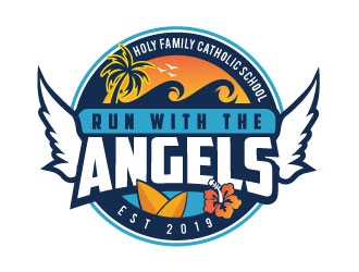 Run with the Angels logo design by REDCROW