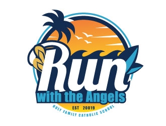 Run with the Angels logo design by REDCROW
