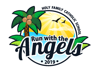 Run with the Angels logo design by coco
