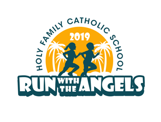 Run with the Angels logo design by kunejo