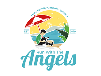 Run with the Angels logo design by Optimus