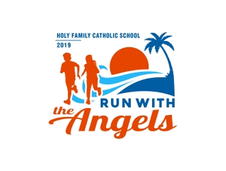 Run with the Angels logo design by Mbezz