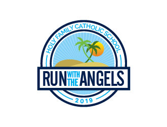 Run with the Angels logo design by spiritz