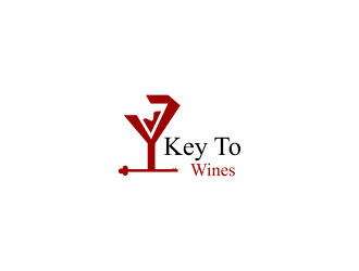 Key To Wines logo design by haidar