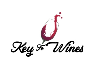 Key To Wines logo design by ElonStark