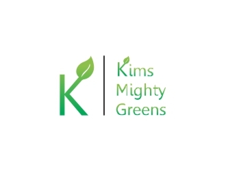 Kims Mighty Greens logo design by ManishKoli
