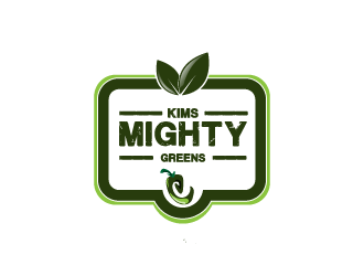 Kims Mighty Greens logo design by Donadell