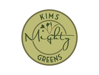 Kims Mighty Greens logo design by Kruger