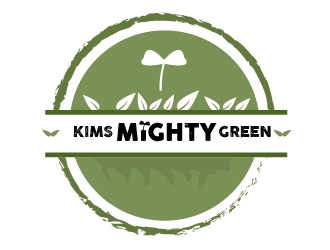 Kims Mighty Greens logo design by BeezlyDesigns
