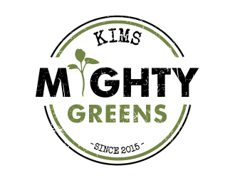 Kims Mighty Greens logo design by aldesign