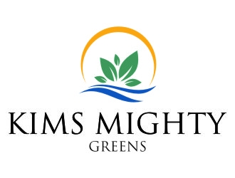 Kims Mighty Greens logo design by jetzu