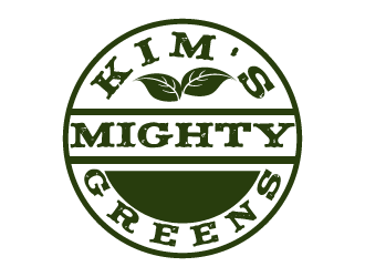Kims Mighty Greens logo design by mirceabaciu