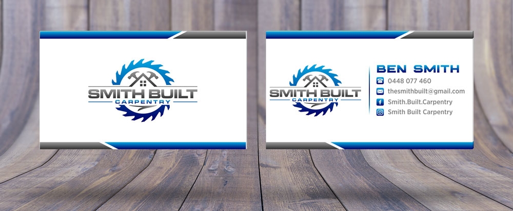 Smith Built Carpentry logo design by ManishKoli