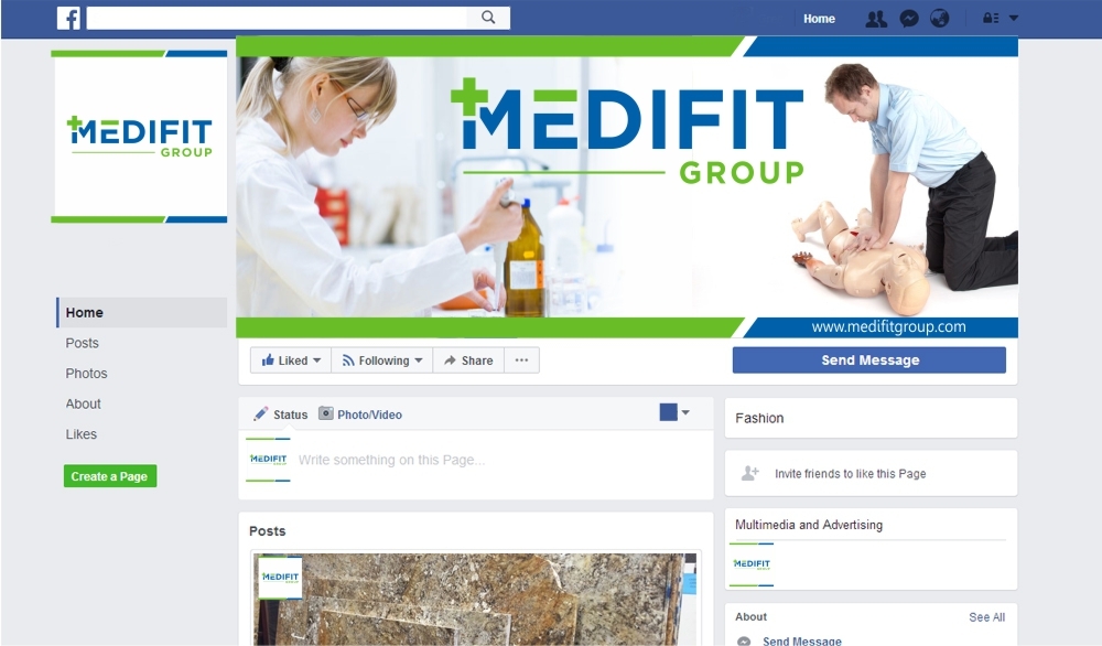 MediFit Group logo design by ManishKoli