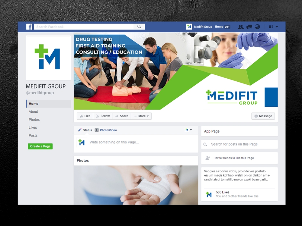 MediFit Group logo design by akilis13