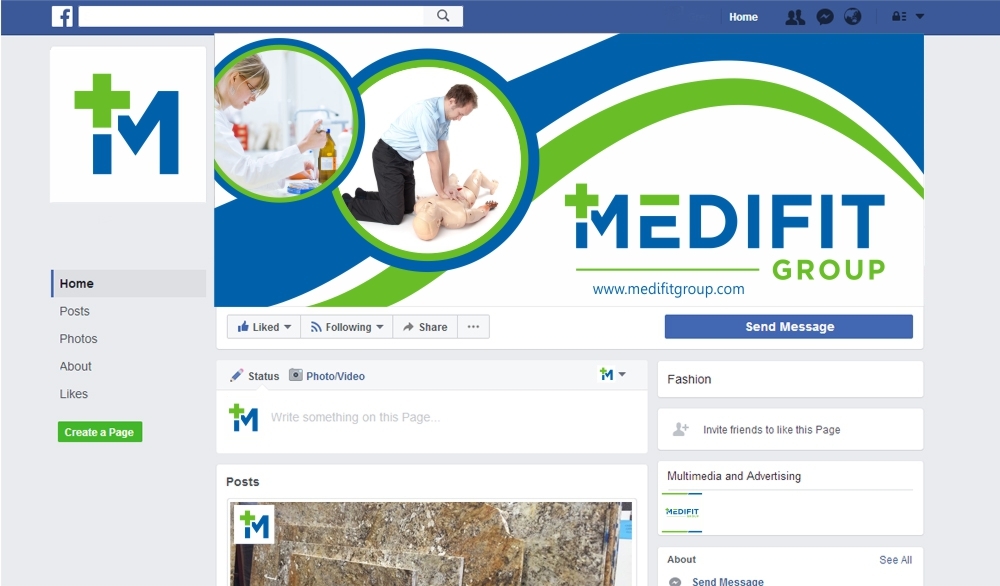 MediFit Group logo design by ManishKoli