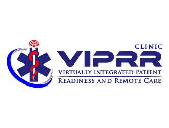 Virtually Integrated Patient Readiness and Remote Care (VIPRR) Clinic logo design by akilis13