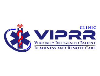 Virtually Integrated Patient Readiness and Remote Care (VIPRR) Clinic logo design by akilis13