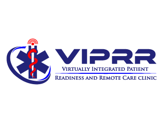 Virtually Integrated Patient Readiness and Remote Care (VIPRR) Clinic logo design by akilis13