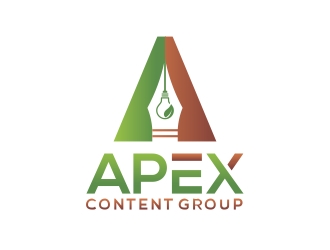 Apex Content Group logo design by rokenrol