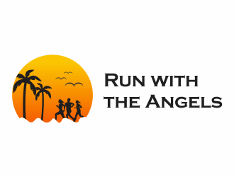 Run with the Angels logo design by up2date