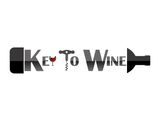 Key To Wines logo design by BeezlyDesigns