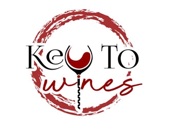 Key To Wines logo design by LogoInvent