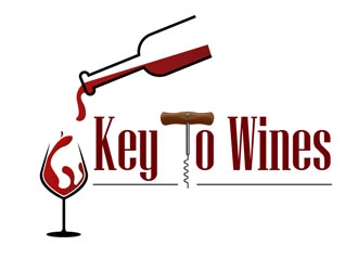 Key To Wines logo design by frontrunner