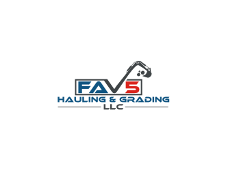 FAV5 Hauling & Grading, LLC logo design by Diancox