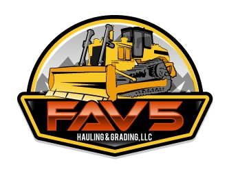 FAV5 Hauling & Grading, LLC logo design by ElonStark